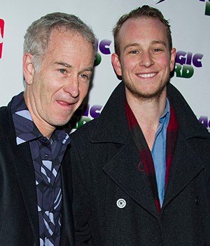John McEnroe, Kevin McEnroe John McEnroe and his son Kevin arrive for the opening night performance of the Broadway play "Magic/Bird" in New York. A son of tennis star McEnroe and actress Tatum O'Neal will get a New York City drug-possession case dismissed if he stays out of trouble and gets treatment. Court records show Kevin McEnroe's case was put on track, for dismissal if he avoids re-arrestMcEnroe's Son-Arrest, New York, USA