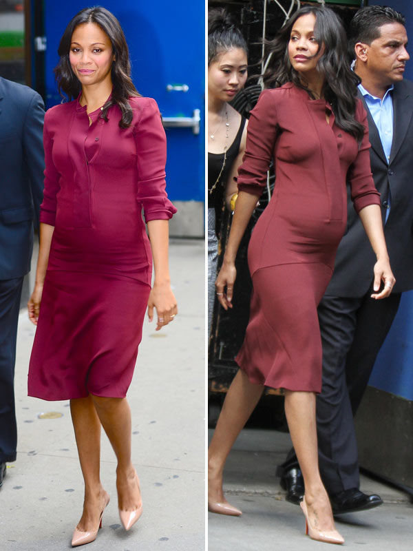 [PICS] Zoe Saldana’s Baby Bump: Pregnant Actress Flaunts Growing Belly ...