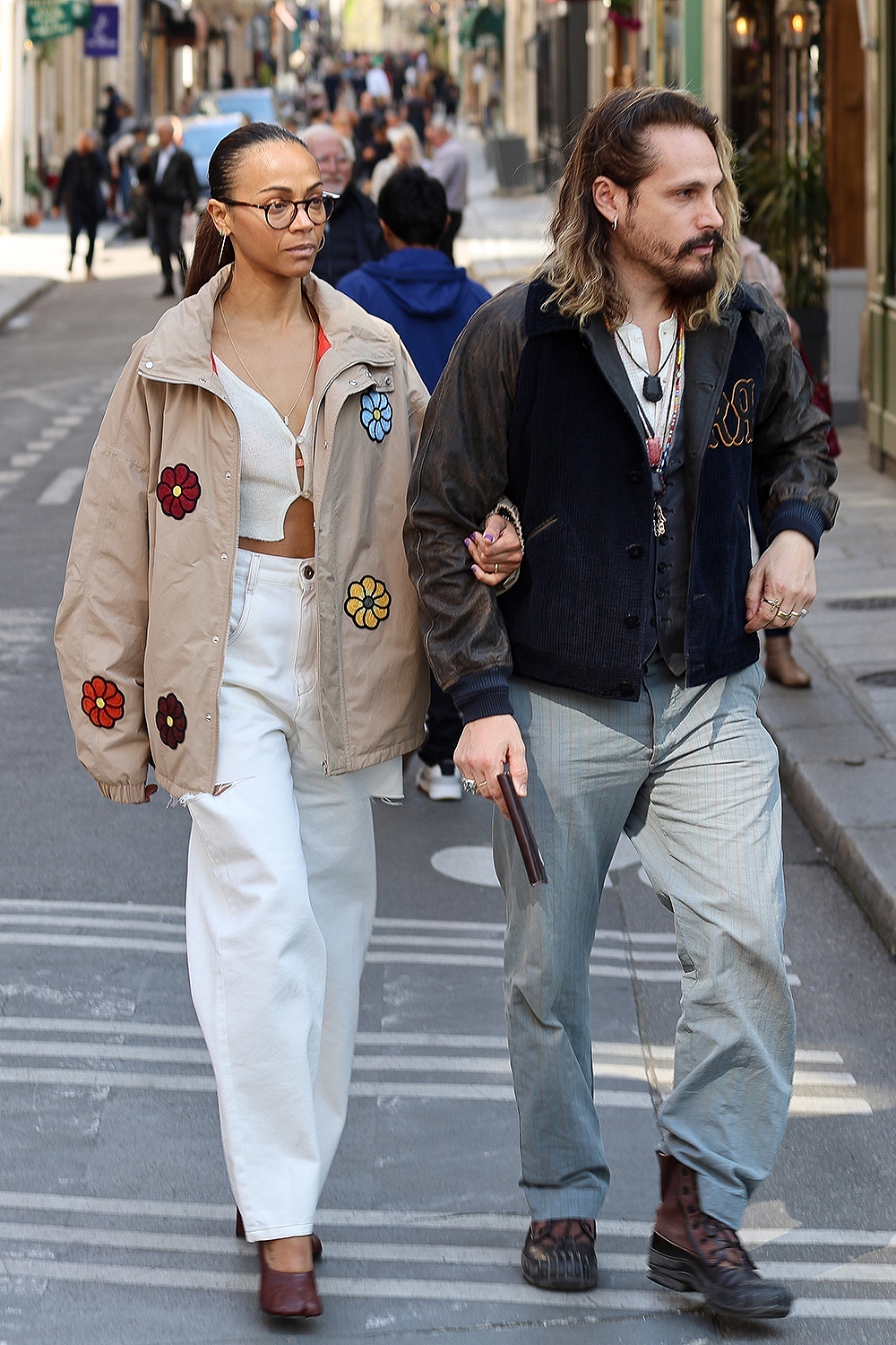 *EXCLUSIVE* Zoe Saldana and hubby Marco Perego: PDA-filled Parisian adventure