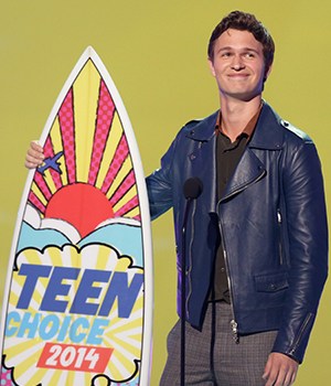 Ansel Elgort accepts the award for choice movie actor: drama for The Fault in Our Stars at the Teen Choice Awards at the Shrine Auditorium, in Los AngelesTeen Choice Awards 2014 - Show, Los Angeles, USA