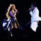 Jay-Z and Beyonce in concert, On The Run Tour, Great American Ball Park, Cincinnati, Ohio, America - 28 Jun 2014