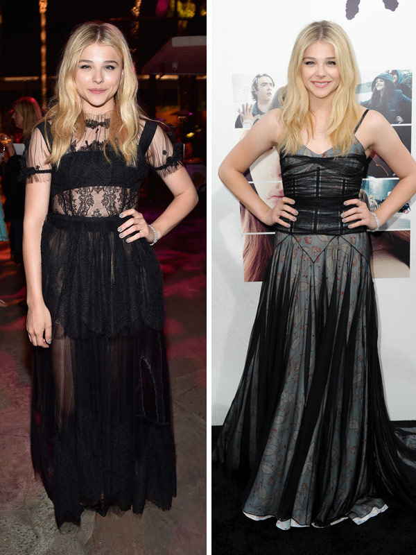 Chloe Moretz’s ‘if I Stay’ Premiere Dresses — Trades Couture For Lace