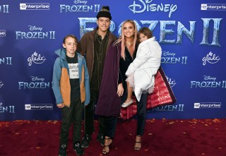 Bronx Wentz, Evan Ross, Ashlee Simpson and Jagger Snow Ross
'Frozen II' film premiere, Arrivals, Dolby Theatre, Los Angeles, USA - 07 Nov 2019