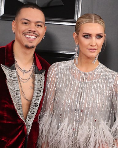 Evan Ross and Ashlee Simpson
61st Annual Grammy Awards, Arrivals, Los Angeles, USA - 10 Feb 2019
