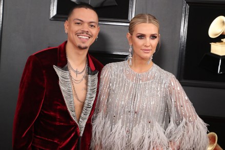 Evan Ross and Ashlee Simpson at 61st Annual Grammy Awards, Arrivals, Los Angeles, USA - February 10, 2019