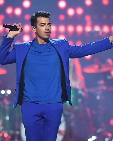 The Jonas Brothers - Joe Jonas The Jonas Brothers in concert at the American Airlines Arena, Miami, Florida, USA - 07 Aug 2019