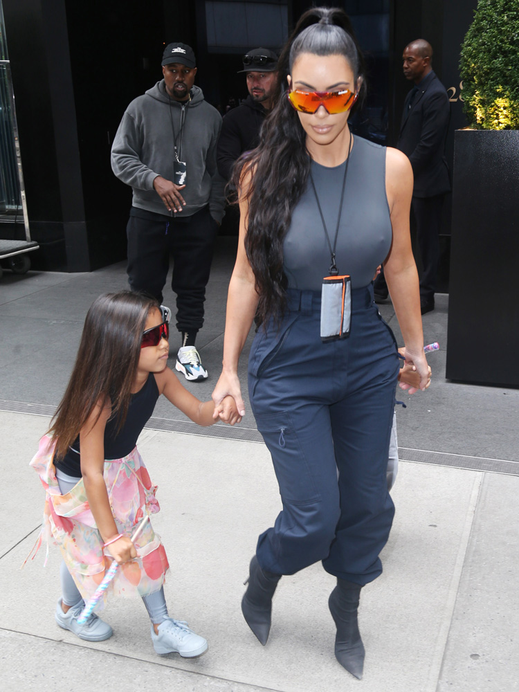 Kim Kardashian and Kanye West out and about, New York, USA - 15 Jun 2018