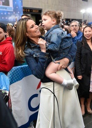 Today show host Savannah Guthrie and her daughter Vale dance to Miley Cyrus on NBC's "Today" show at Rockefeller Plaza, in New YorkMiley Cyrus Performs on NBC's Today Show, New York, USA - 26 May 2017