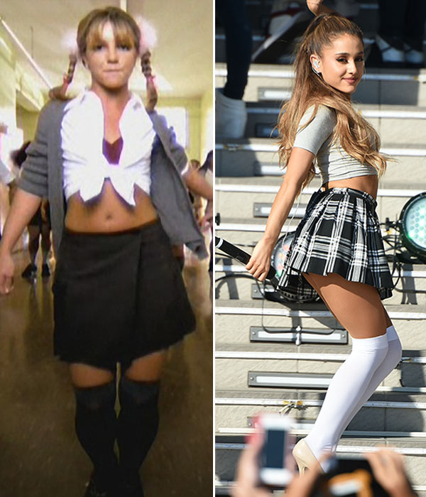 Ariana Grandes School Girl Outfit — Hotter Than Britney Spears Look