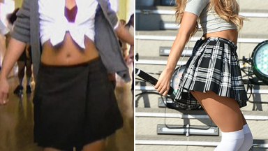 Ariana Grande School Girl Outfit