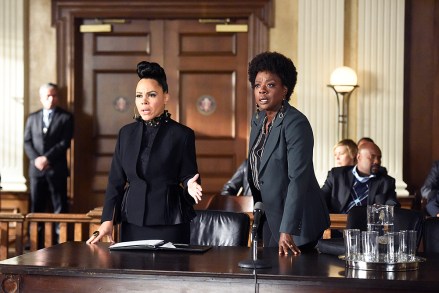 HOW TO GET AWAY WITH MURDER - "Let's Hurt Him" - Annalise is forced to fight for her life while Gabriel approaches Michaela, Connor and Oliver with a theory about Sam's murder. Frank and Bonnie have a heart-to-heart on an all-new episode of "How to Get Away with Murder," THURSDAY, APRIL 16 (10:01-11:00 p.m. EDT), on ABC. (ABC/Bonnie Osborne)
AMIRAH VANN, VIOLA DAVIS