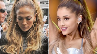 Jennifer Lopez Steals Ariana Grande High Ponytail Hairstyle