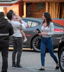 EXCLUSIVE: Jeremy Renner and his ex-wife Sonni Pacheco had dinner with their daughter Ava at Pace restaurant in Los Angeles. Ava left with her mother, Renner left in a separate car, Ava seemed very upset when they parted. 29 Mar 2017 Pictured: Jeremy Renner, Sonni Pacheco, Ava Renner. Photo credit: MEGA TheMegaAgency.com +1 888 505 6342 (Mega Agency TagID: MEGA26852_012.jpg) [Photo via Mega Agency]