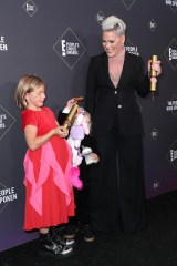 Pink - People's Champion Award with Willow Sage Hart
45th Annual People's Choice Awards, Press Room, Barker Hanger, Los Angeles, USA - 10 Nov 2019