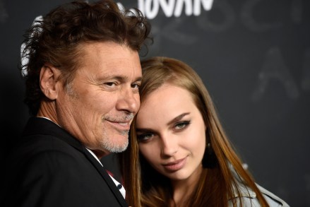 Steven Bauer, left, and Lyda Loudon arrive at a "Ray Donovan" For Your Consideration event at the Directors Guild of America Theater on Tuesday, April 11, 2017, in Los Angeles. (Photo by Chris Pizzello/Invision/AP)