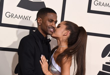 Big Sean, left, and Ariana Grande arrive at the 57th annual Grammy Awards at the Staples Center, in Los Angeles
The 57th Annual Grammy Awards - Arrivals, Los Angeles, USA