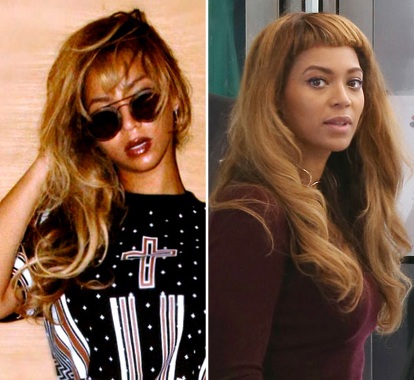 beyonce's bangs — shows off dramatic bang haircut in paris