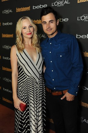 From left, Candice Accola and Joe King arrive at the 2013 Entertainment Weekly Pre-Emmy Party, presented by L'Oreal Paris and bebe at Fig & Olive, in Los Angeles
65th Primetime Emmy Awards Entertainment Weekly Pre-Emmy Party, presented by L'Oreal Paris and bebe - Red Carpet, Los Angeles, USA