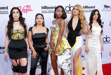 Lauren Jauregui, from left, Ally Brooke, Normani Hamilton, Dinah-Jane Hansen, and Camila Cabello of the musical group Fifth Harmony arrive at the Billboard Music Awards at the MGM Grand Garden Arena, in Las Vegas
2015 Billboard Music Awards - Arrivals, Las Vegas, USA
