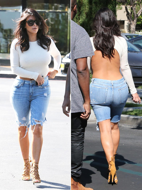 kim kardashian jean shorts
