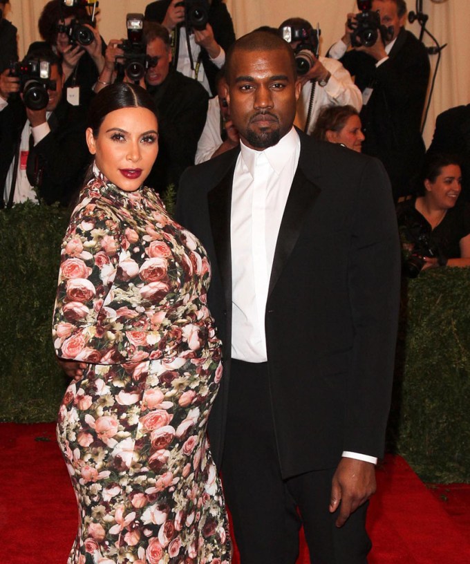 Kim Kardashian & Kanye West At The 2013 Met Gala