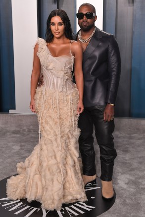 Kim Kardashian West and Kanye West
Vanity Fair Oscar Party, Arrivals, Los Angeles, USA - 09 Feb 2020