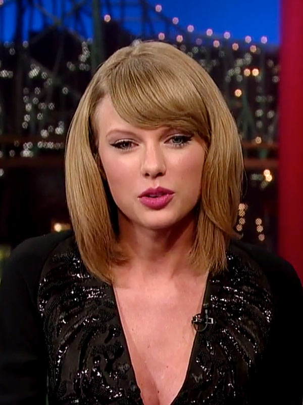 Taylor Swift’s Makeup On ‘david Letterman’ — Late Show Lovely