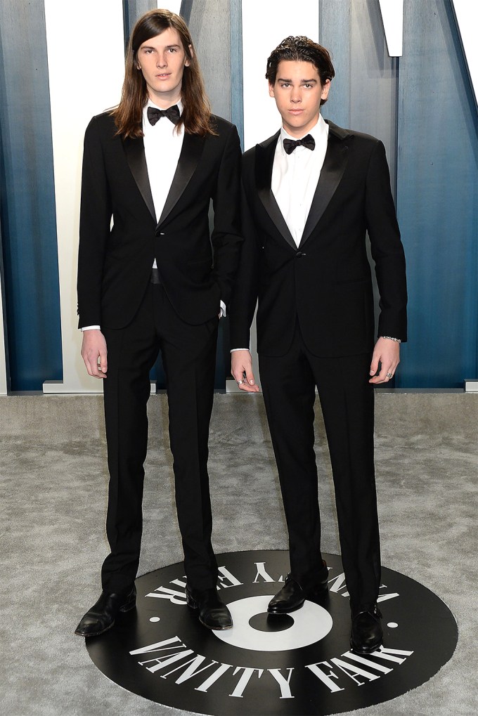 Dylan & Paris Brosnan At The 2020 Vanity Fair Oscar Party