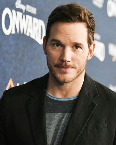 Chris Pratt attends the world premiere of "Onward" at the El Capitan Theatre, in Los Angeles
World Premiere of "Onward" - Red Carpet, Los Angeles, USA - 18 Feb 2020