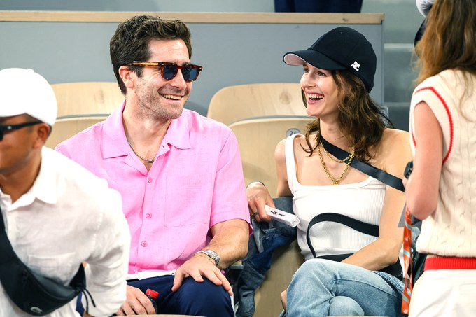 Jake Gyllenhaal & Jeanne Cadieu at the French Open