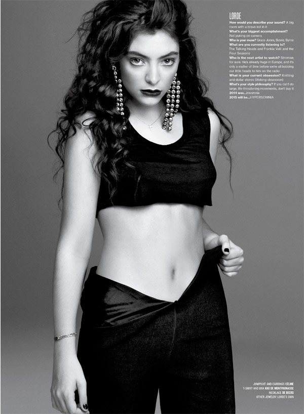 [photos] Lorde S ‘v Magazine Shoot — Sizzles In A Crop Top Hollywood