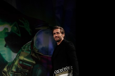 Actors Jake Gyllenhaal arrive for a press conference for his new movie 