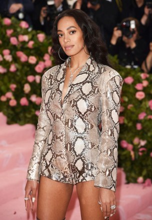 Solange Knowles attends The Metropolitan Museum of Art's Costume Institute benefit gala celebrating the opening of the "Camp: Notes on Fashion" exhibition, in New York
2019 MET Museum Costume Institute Benefit Gala, New York, USA - 06 May 2019