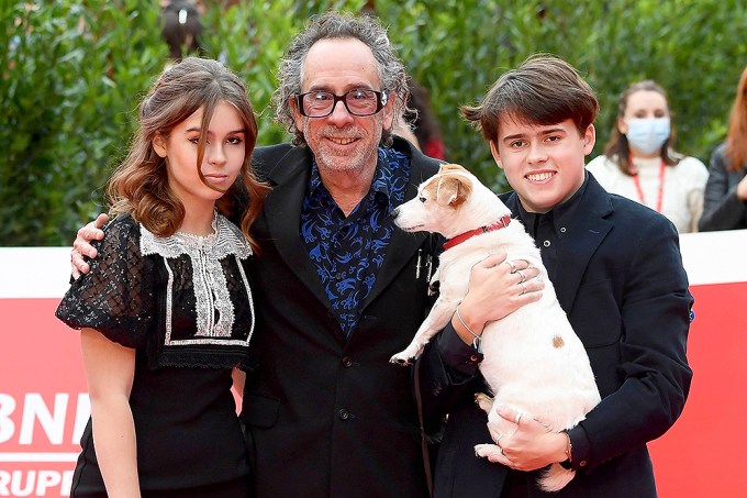Tim Burton And Hid Children At The 2021 Rome Film Festival