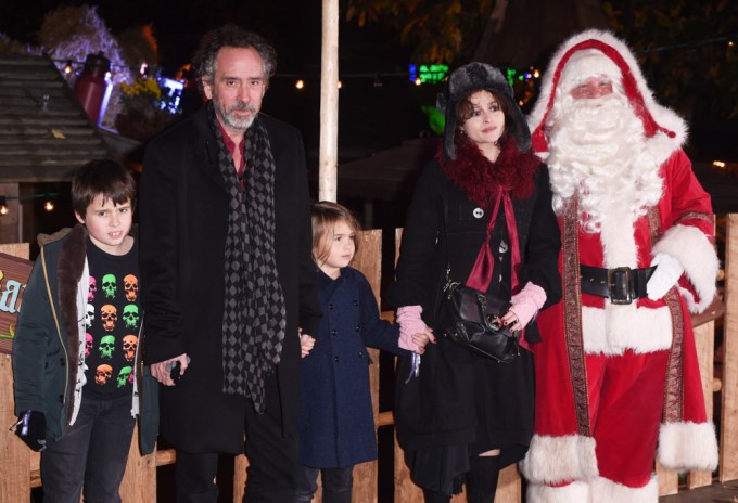 Helena Bonham Carter, Tim Burton, & Their Kids At ‘Winter Wonterland’
