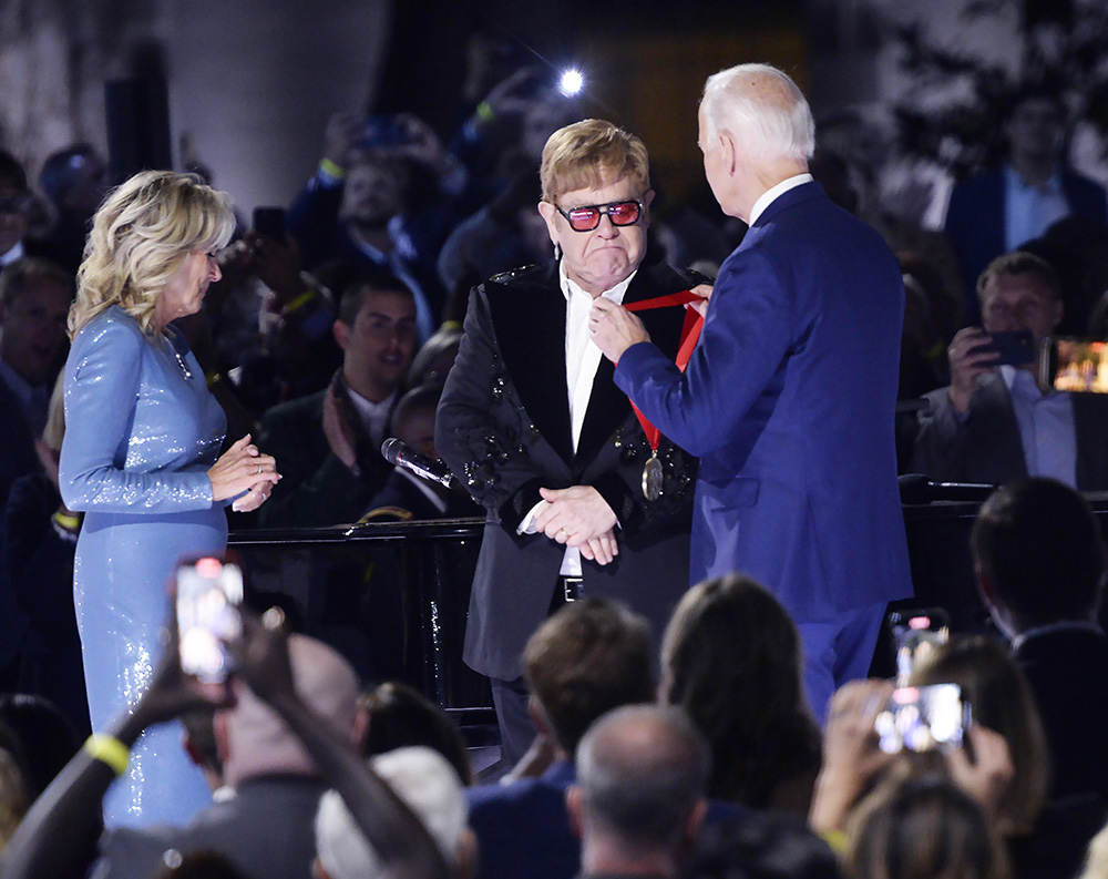 Elton John Preforms on the South Lawn of the White House, Washington, District of Columbia, USA - 23 Sep 2022