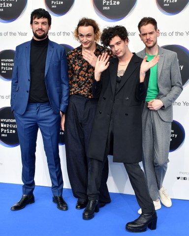 The 1975
Mercury Prize Albums of the Year, London, UK - 15 Sep 2016
Prestigious award ceremony celebrating the best albums of the year in association with BBC 6 Music, at Hammersmith Apollo, London.