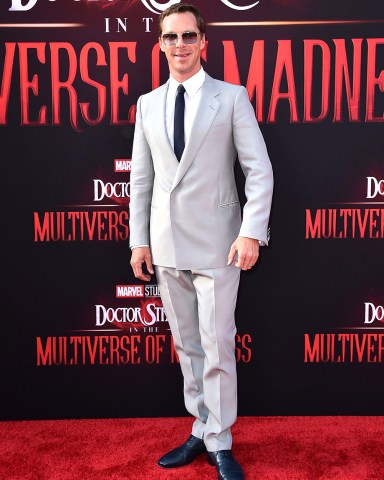Benedict Cumberbatch arrives at the Los Angeles premiere of "Doctor Strange in the Multiverse of Madness," on at El Capitan Theatre LA Premiere of "Doctor Strange in the Multiverse of Madness", Los Angeles, United States - 02 May 2022