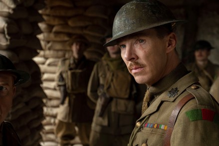 Editorial use only. No book cover usage.Mandatory Credit: Photo by Francois Duhamel/Universal/Kobal/Shutterstock (10501723x)Benedict Cumberbatch as Colonel Mackenzie'1917' Film - 2019Two young British privates during the First World War are given an impossible mission: deliver a message deep in enemy territory that will stop 1,600 men, and one of the soldier's brothers, from walking straight into a deadly trap.