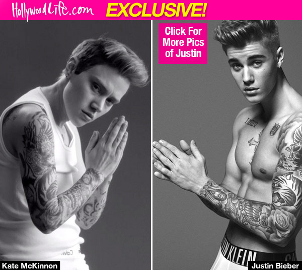Justin Bieber Reacts To Snl Spoof Of Calvin Klein Underwear Campaign Hollywood Life