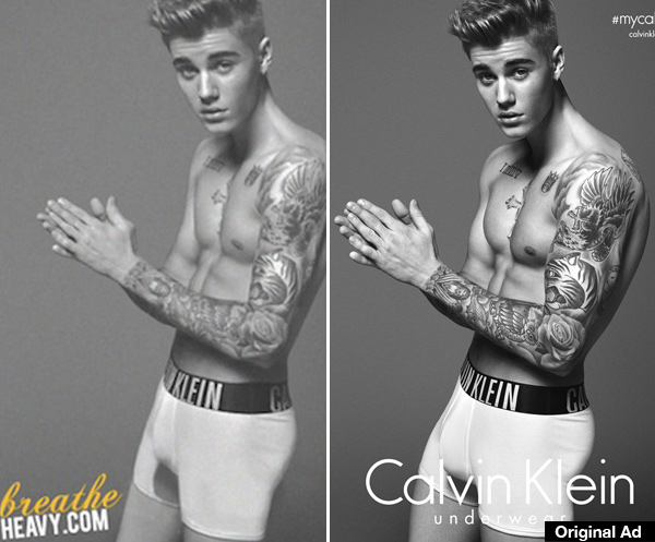 Justin Bieber Enhanced: Were Bulge & Muscles Made Bigger In Calvin Klein  Ads? – Hollywood Life