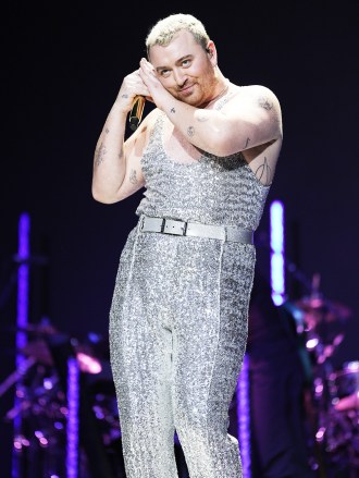 Sam Smith performing connected  signifier    astatine  Capital's Jingle Bell Ball 2022
Capital's Jingle Bell Ball with Barclaycard, Show, The O2 Arena, London, UK - 10 Dec 2022