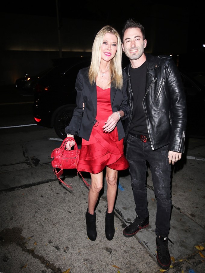Tara Reid and boyfriend Nathan Montpetit-Howard have Valentine’s Day dinner at Craig’s