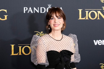 Zooey Deschanel poses on the red carpet prior to the world premiere of 'The Lion King' at the Dolby Theater in Hollywood, California, USA, 09 July 2019. The film will be released in US theaters on 19 July.
The Lion King World Premiere - Arrivals, Hollywood, USA - 09 Jul 2019