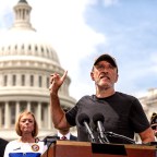 Jon Stewart speaks at conference on Honoring Our PACT Act at Capitol, Washington, United States - 28 Jul 2022