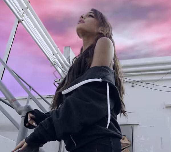 Ariana Grande S One Last Time Music Video Look Shop Her Exact Hoodie Hollywood Life