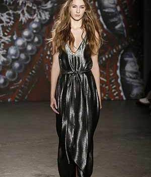 model on catwalk