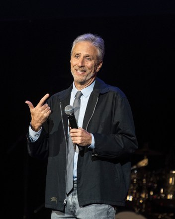 Jon Stewart performs
13th Annual Stand Up For Heroes Benefit, New York, USA - 04 Nov 2019
13th Annual Stand Up For Heroes (SUFH) event to honour the nation's impacted veterans and their families, held at the Hulu Theater at Madison Square Garden.