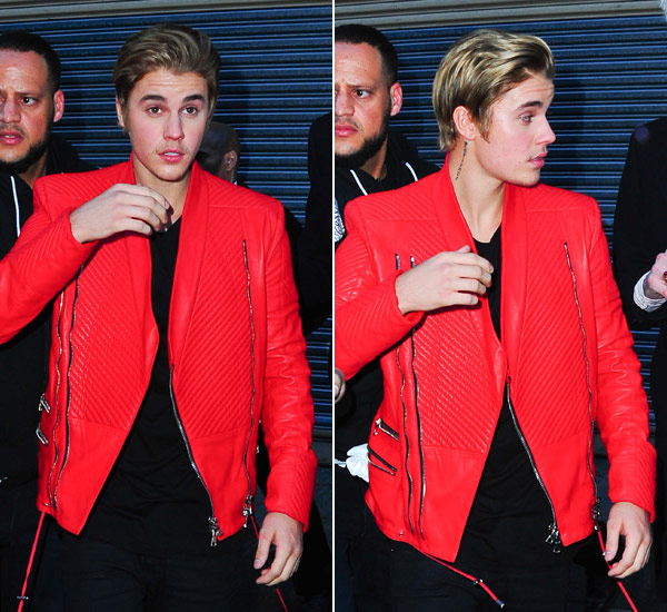 [pic] Justin Bieber S New Hair — Debuts Long Slicked Back Mane At Nyfw