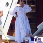 EXCLUSIVE: Kris Jenner and Corey Gamble are seen on a yacht and jet skiing in St Tropez